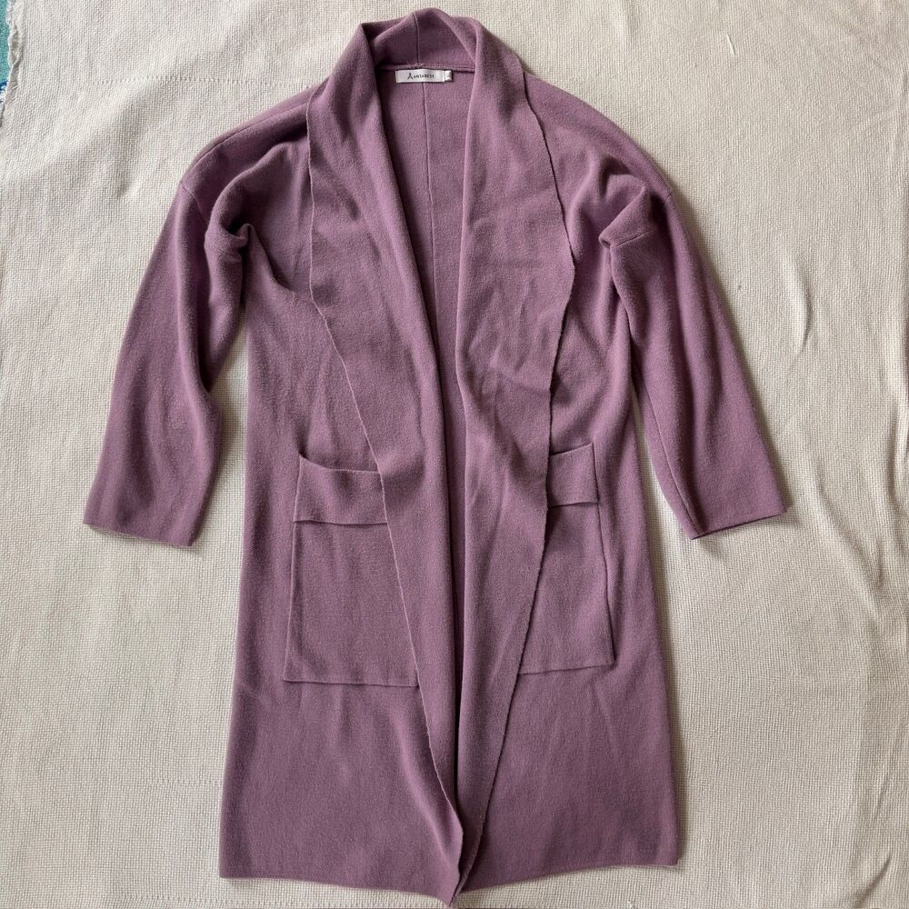 Anrabess Open Front Long Cardigan Sweater, Women's Size XL